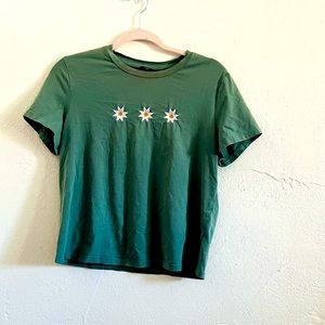 Flower print shirt/ S size